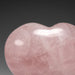 Genuine Polished Rose Quartz Heart from Brazil (262.8 grams) - Astro Gallery of Gems