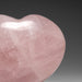 Genuine Polished Rose Quartz Heart from Brazil (262.8 grams) - Astro Gallery of Gems