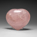 Genuine Polished Rose Quartz Heart from Brazil (339.5 grams) - Astro Gallery of Gems