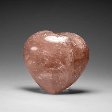 Genuine Polished Rose Quartz Heart from Brazil (365.1 grams) - Astro Gallery of Gems