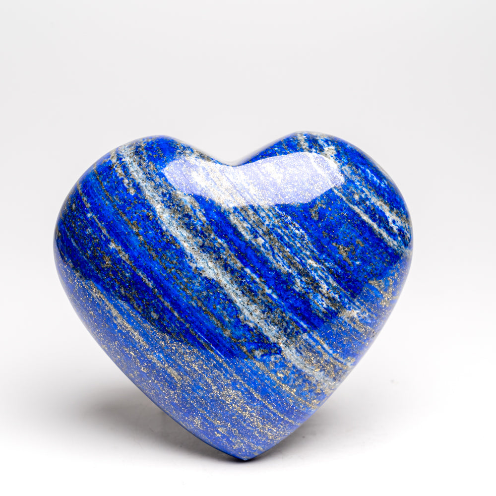 Genuine Polished Lapis Lazuli Heart (1.5 lbs)