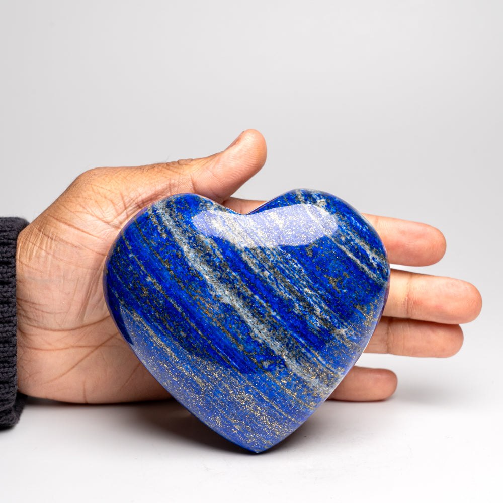 Genuine Polished Lapis Lazuli Heart (1.5 lbs)