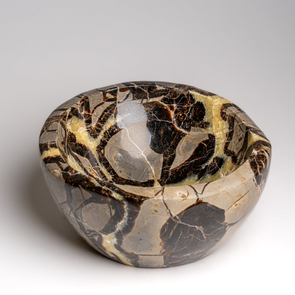 Genuine Polished Septarian Bowl from Madagascar (3.8 lbs)