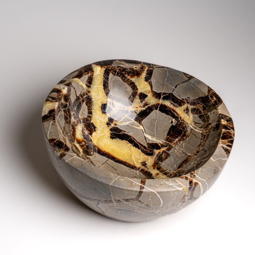 Genuine Polished Septarian Bowl from Madagascar (5 lbs)