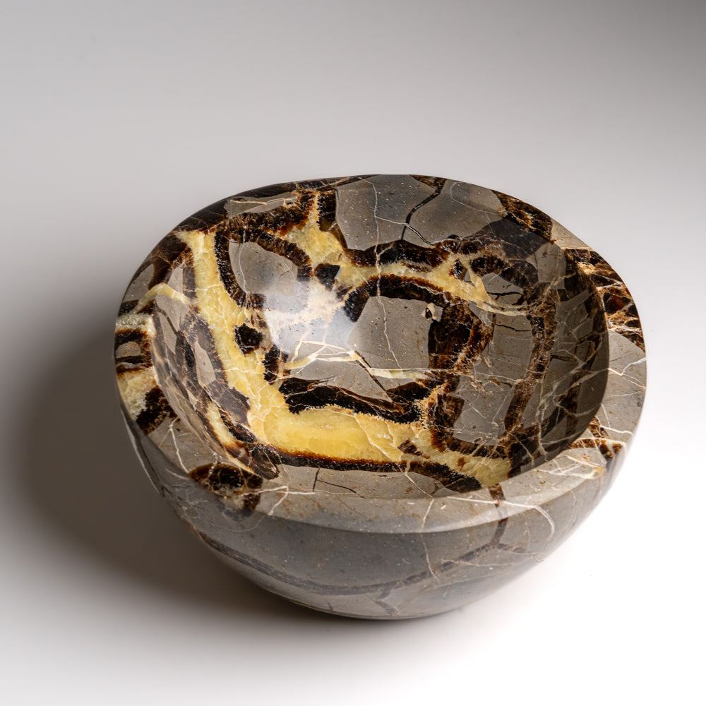 Genuine Polished Septarian Bowl from Madagascar (5 lbs)