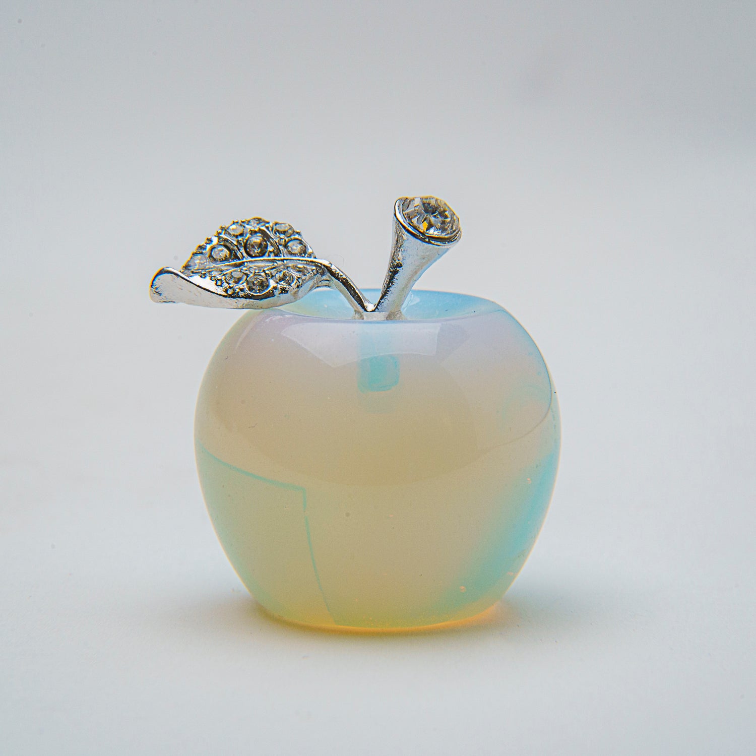 Genuine Polished Opalite Apple Carvings