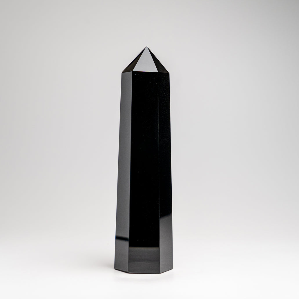Genuine Polished Black Obsidian Point (1 lb) — Astro Gallery of Gems