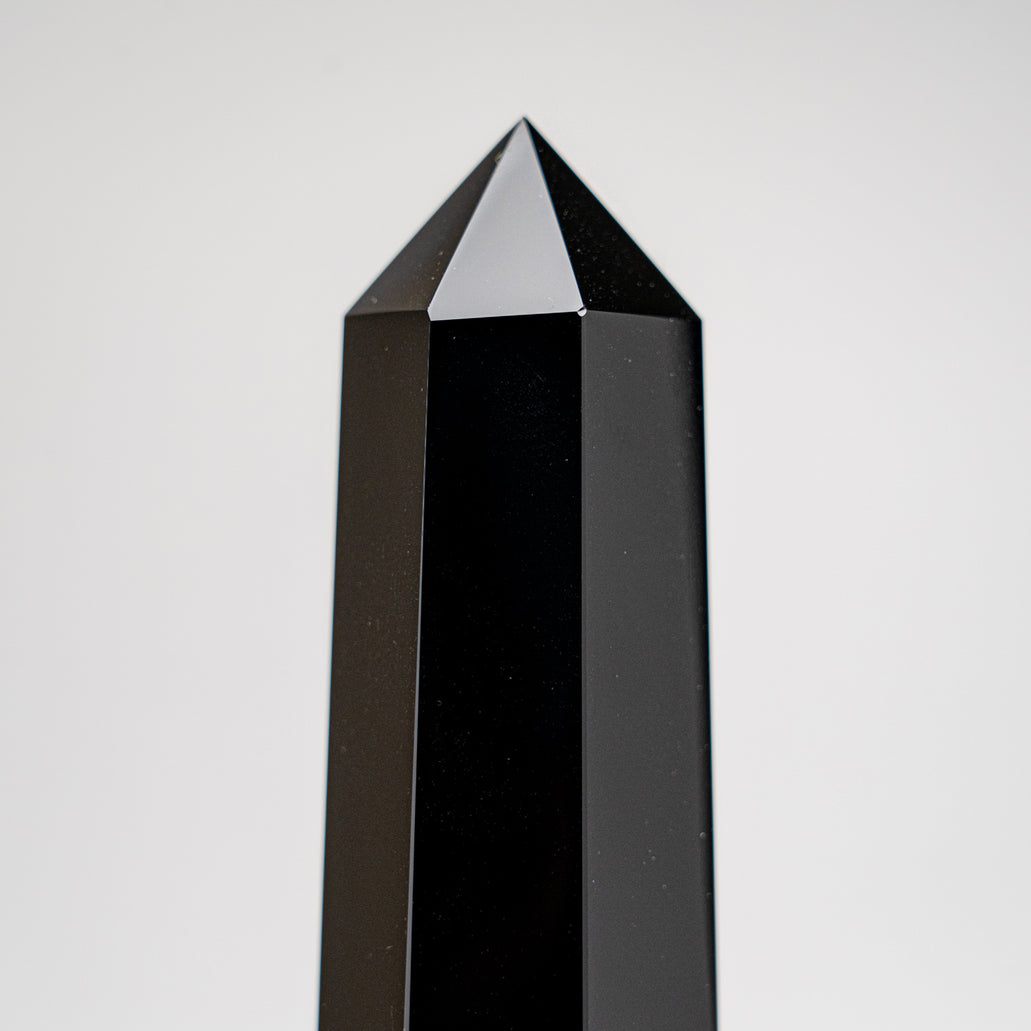 Genuine Polished Black Obsidian Point (1 lb) — Astro Gallery of Gems