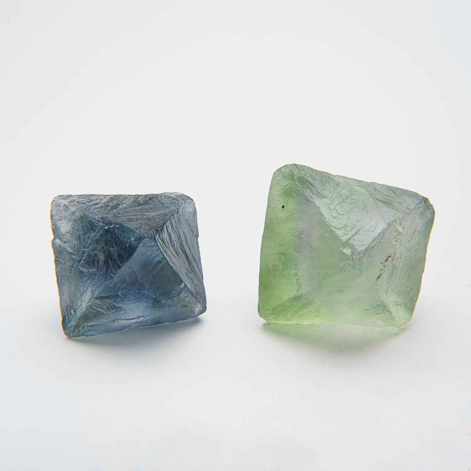 Two Translucent Fluorite (Large) Palm Crystals from China