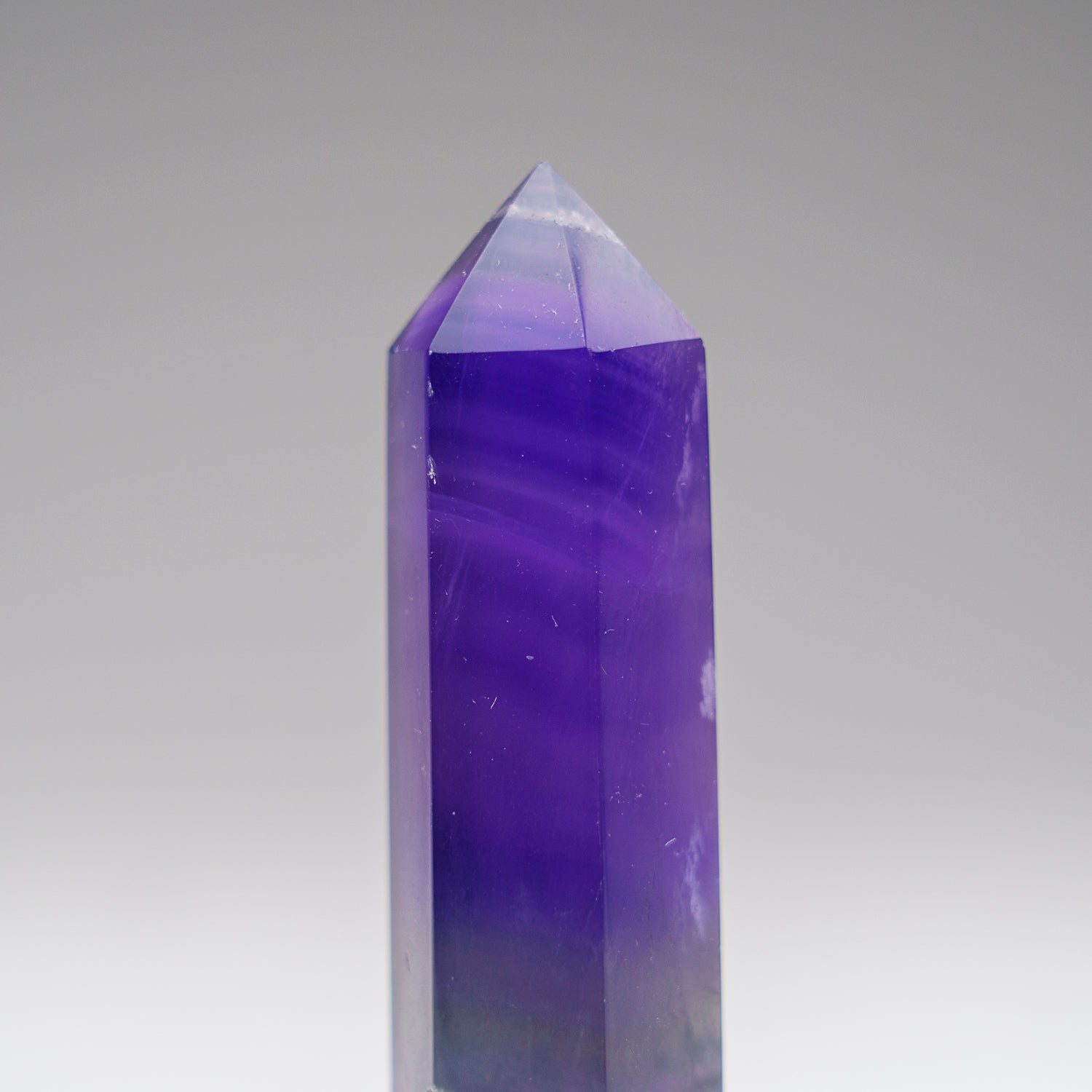 Genuine Polished Purple Fluorite Point from Chino (99 grams)