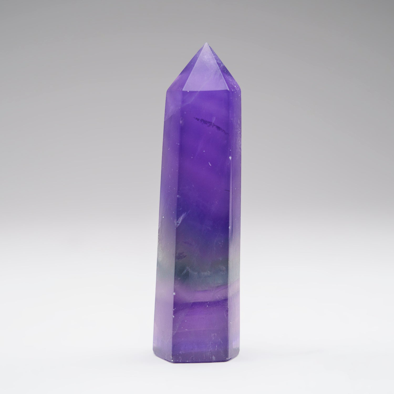 Genuine Polished Purple Fluorite Point from China (80 grams)