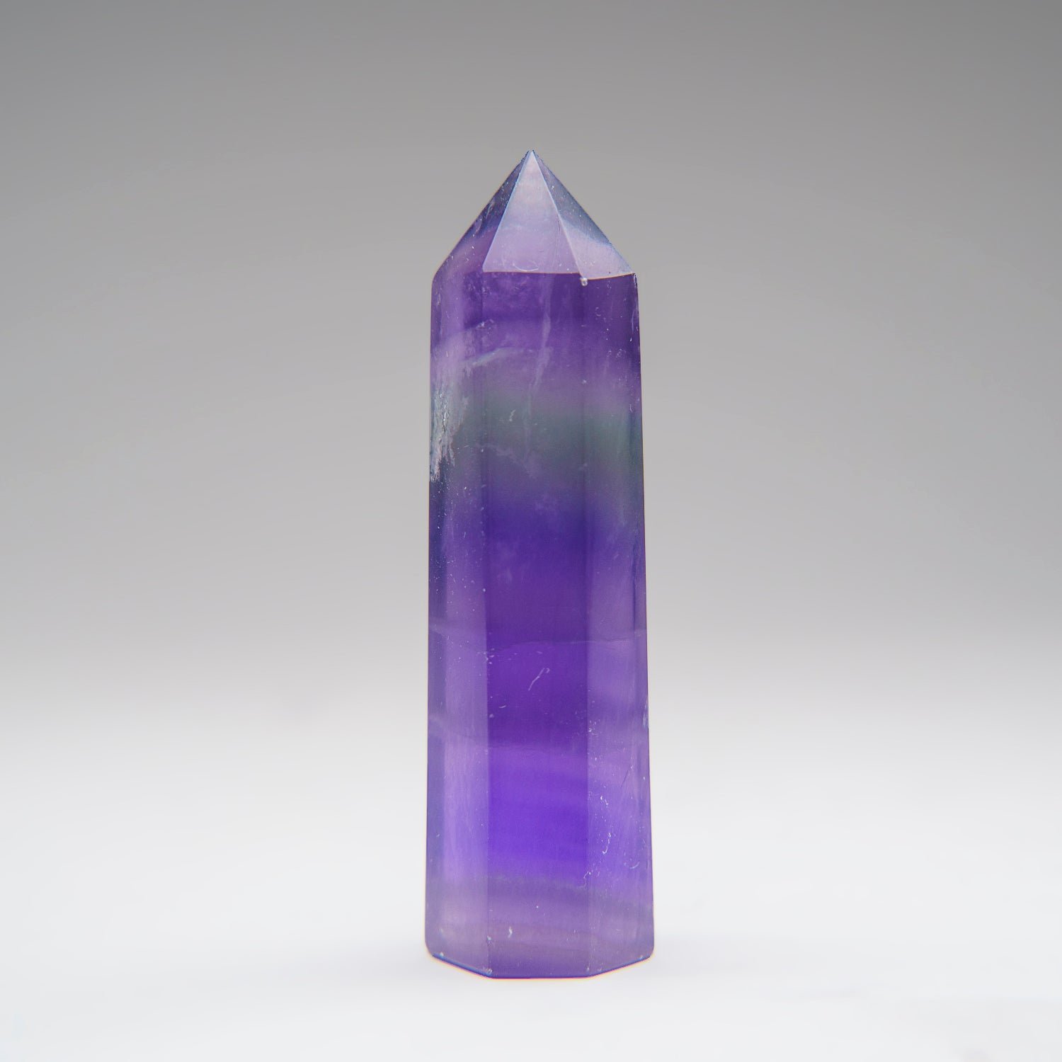 Genuine Polished Purple Fluorite Point from China (98 grams)