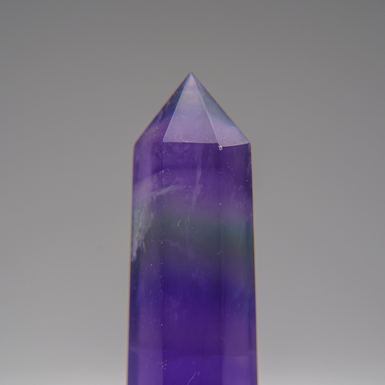 Genuine Polished Purple Fluorite Point from China (98 grams)