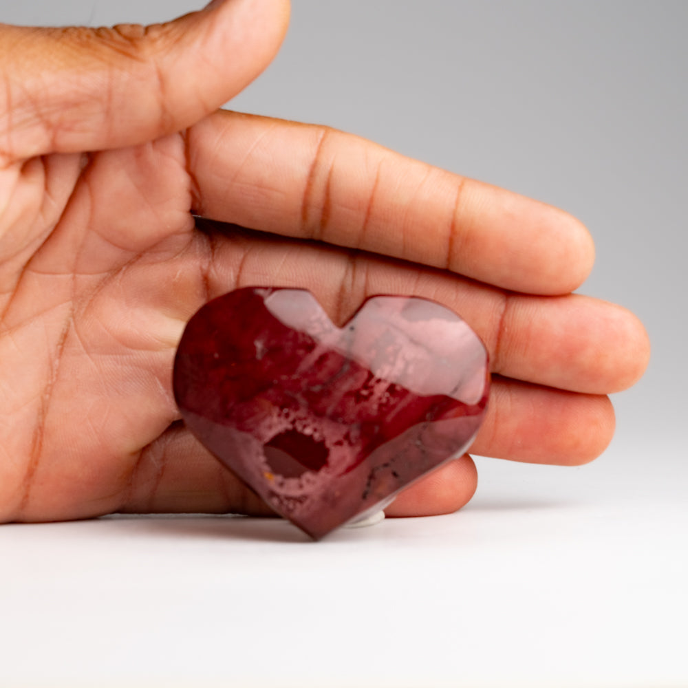 Genuine Polished Mookaite Heart from Brazil (72.8 grams)