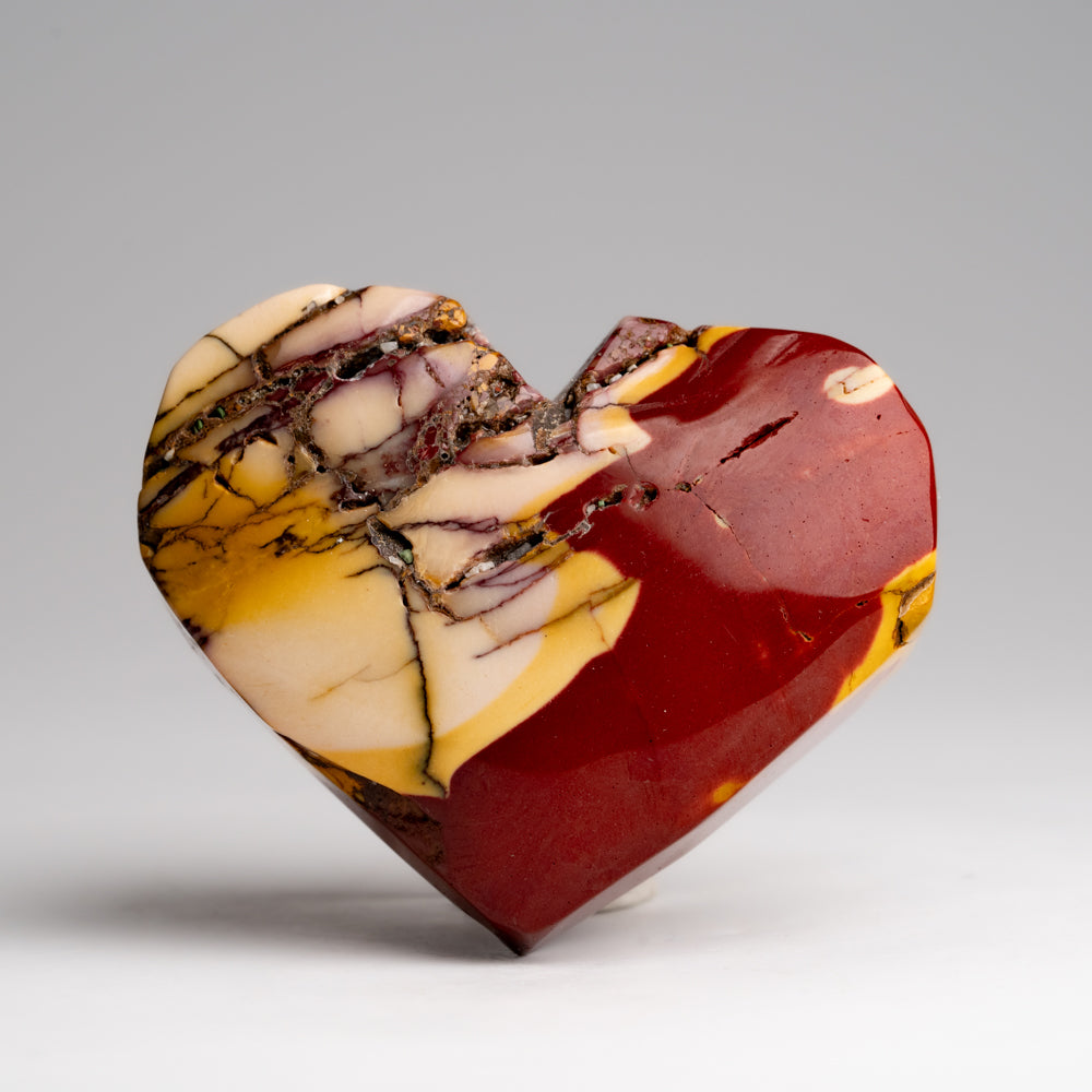 Genuine Polished Mookaite Heart from Brazil (126.7 grams)