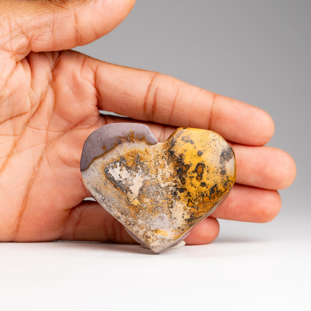 Genuine Polished Mookaite Heart from Brazil (96.8 grams)