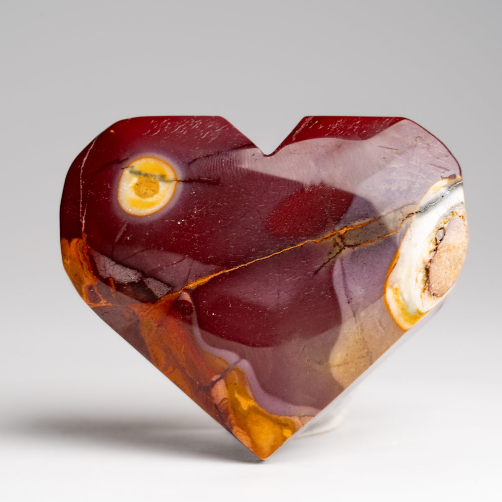 Genuine Polished Mookaite Heart from Brazil (115 grams)