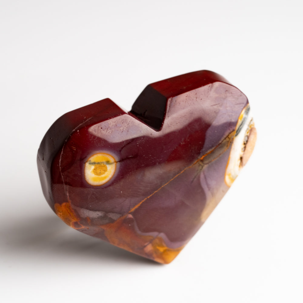 Genuine Polished Mookaite Heart from Brazil (115 grams)