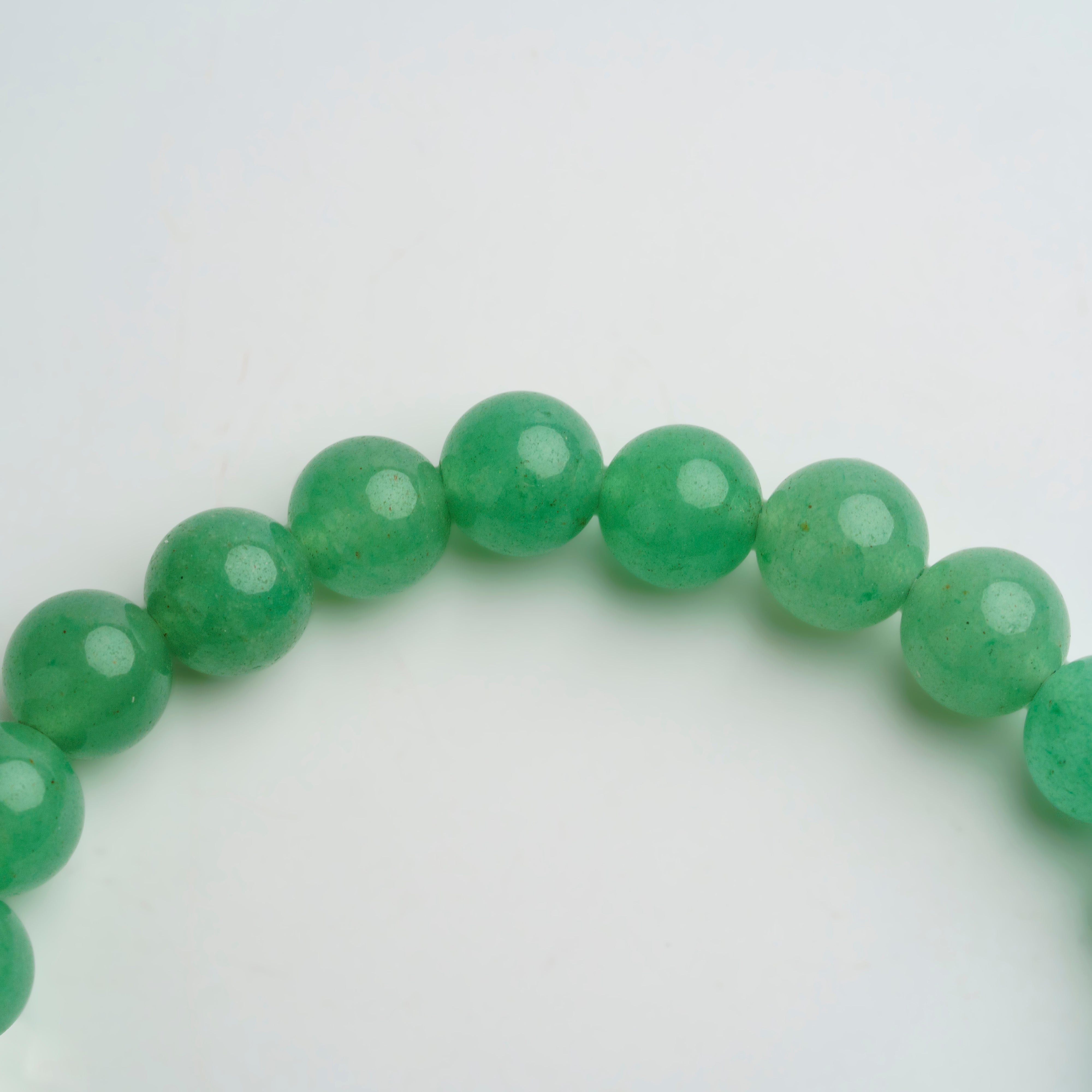 Genuine Green Aventurine 8mm Beaded 7 Inch Stretch Bracelet