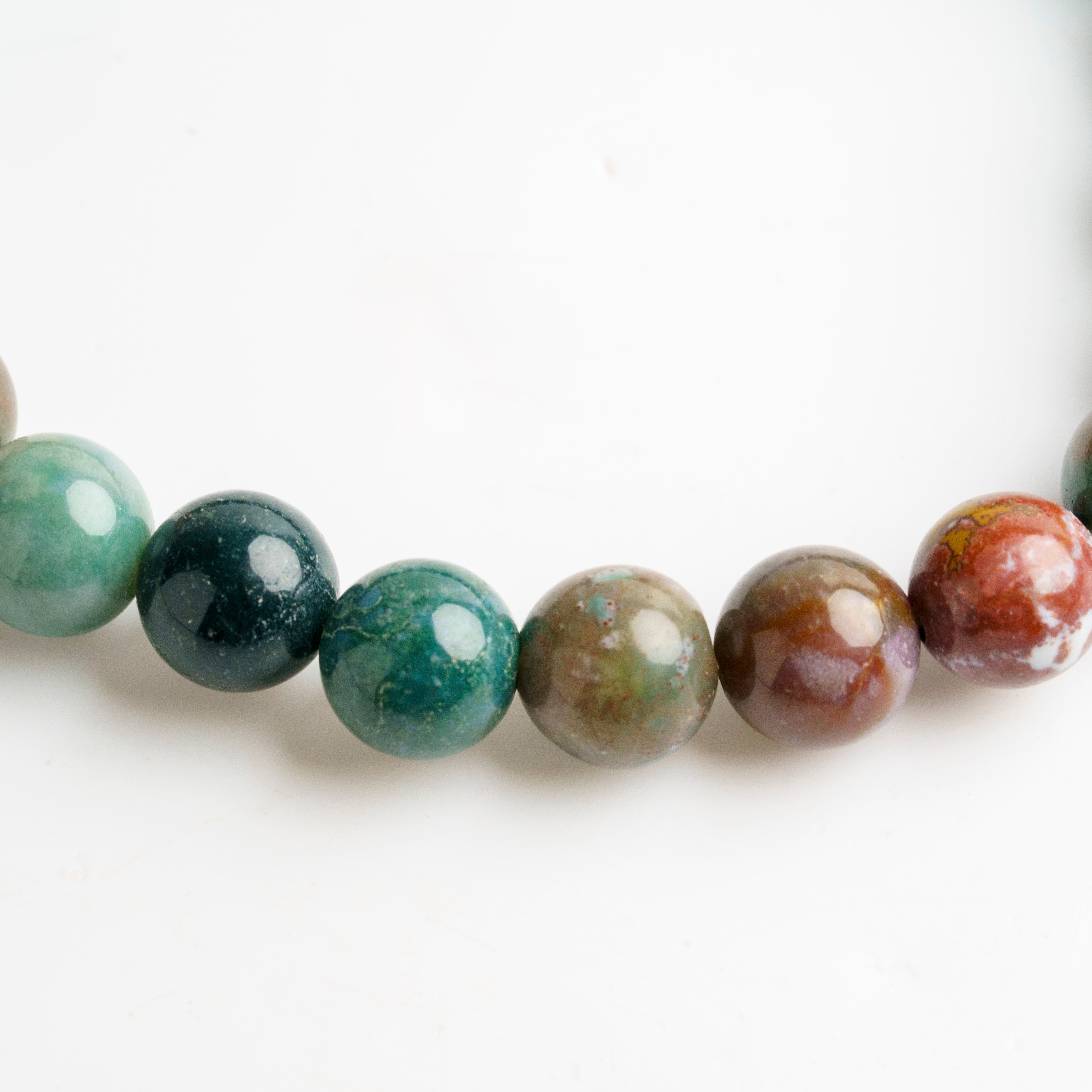 Genuine Ocean Jasper 8mm Beaded Stretch Bracelet