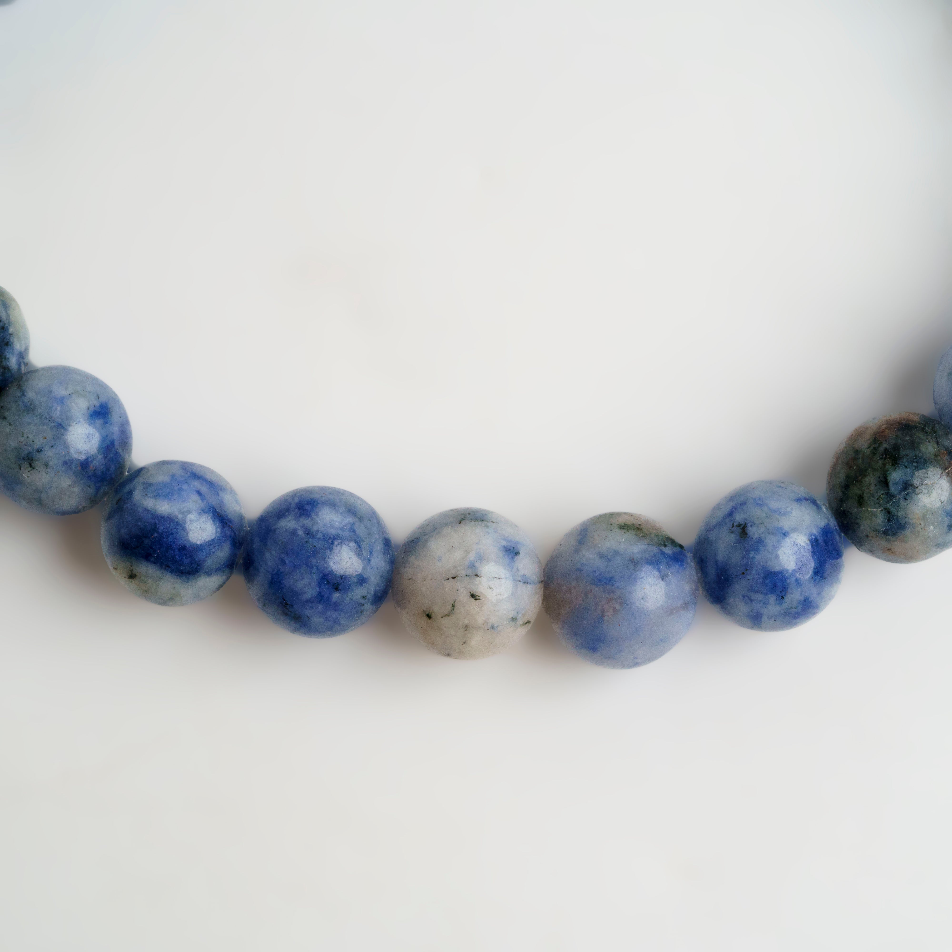 Genuine Sodalite 8mm Beaded 7 Inch Stretch Bracelet