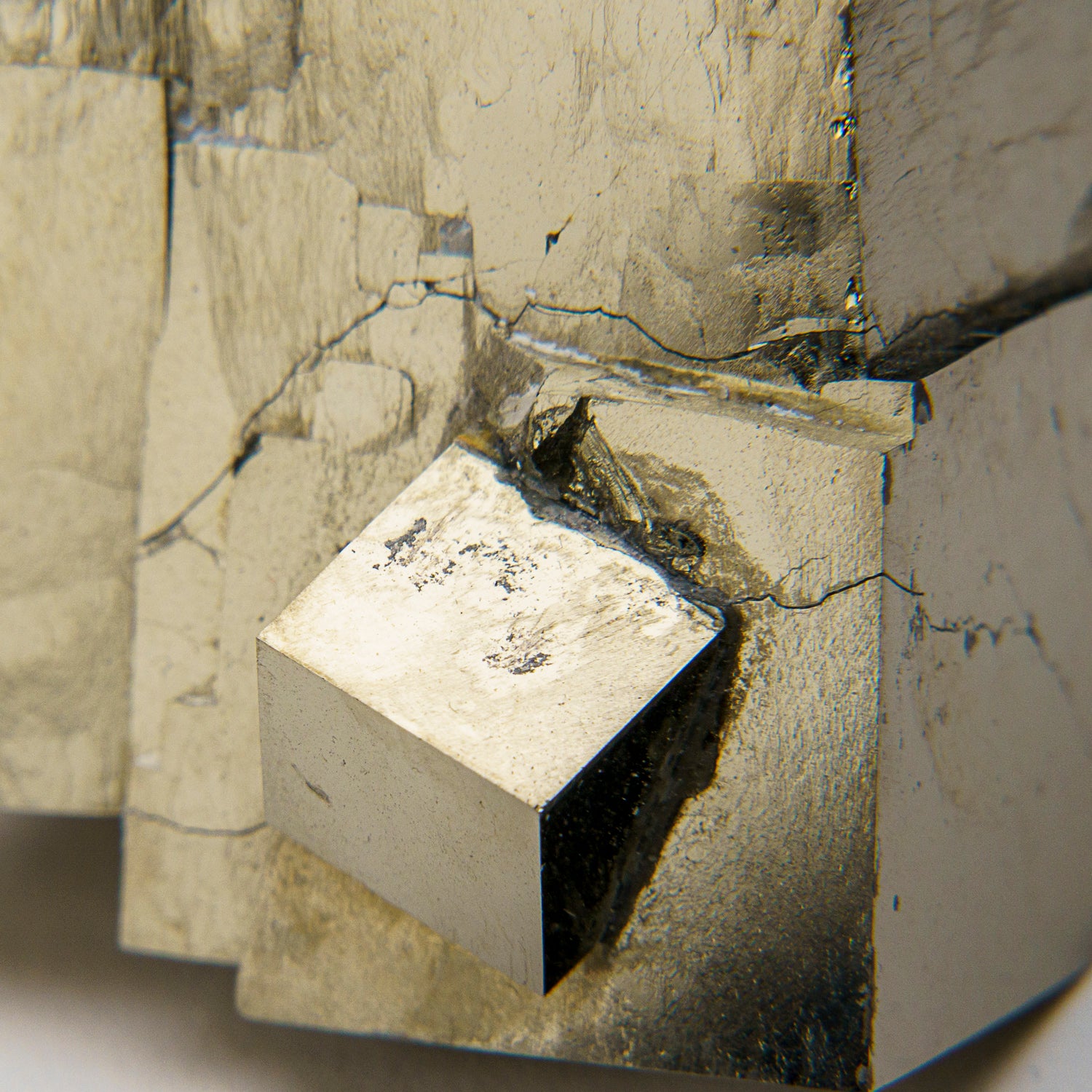 Pyrite Cube from Navajún, La Rioja Province, Spain (218 grams)