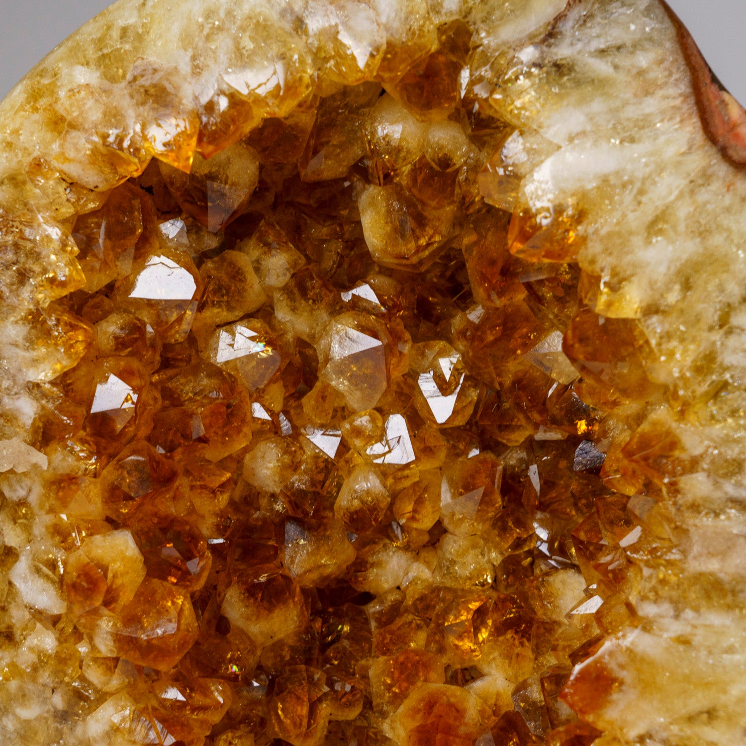 Genuine Citrine Crystal Cluster on Metal Stand (12", 8.5 lbs)