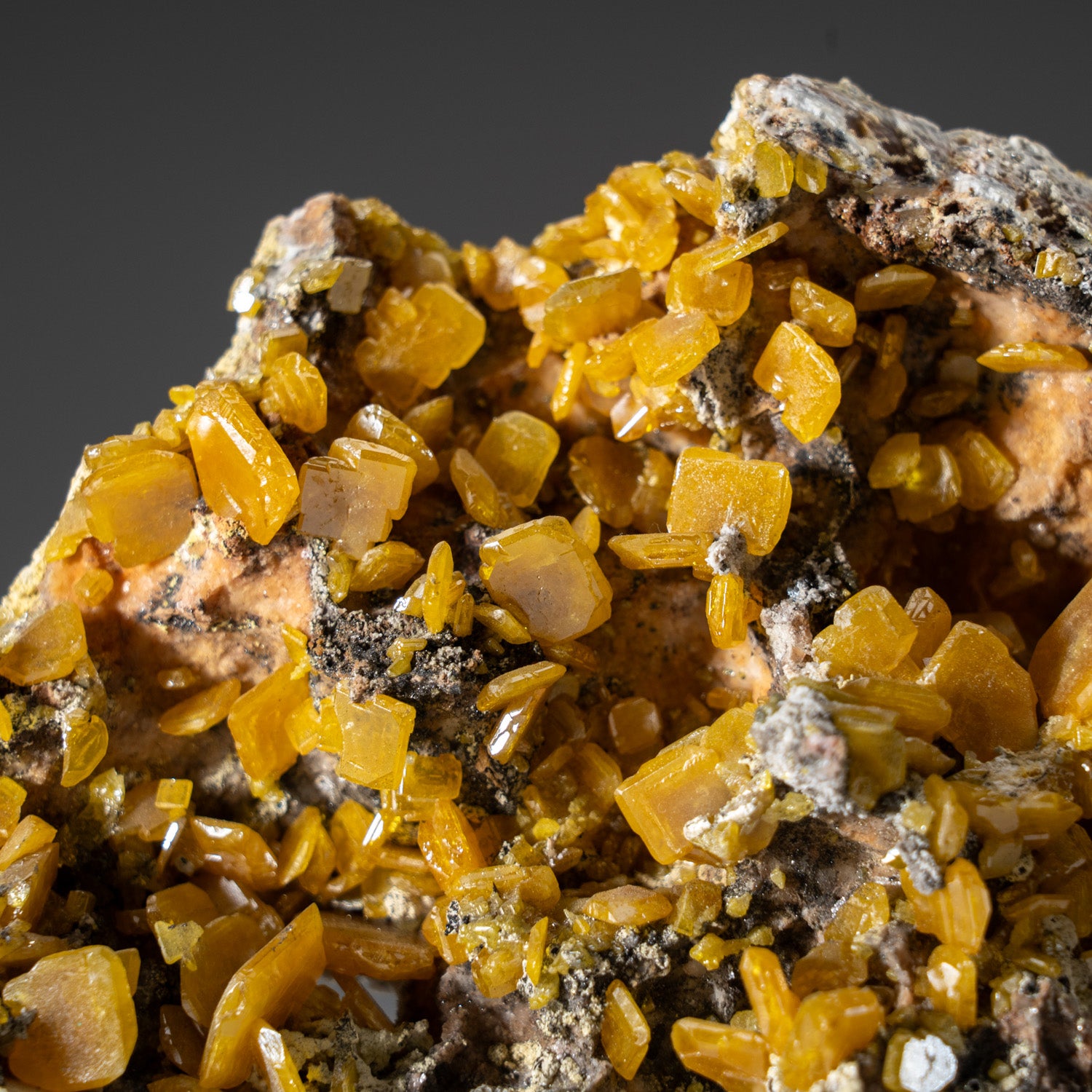 Wulfenite from Touissit Mine, 21 km SSE of Oujda, Jerada Province, Oriental, Morocco