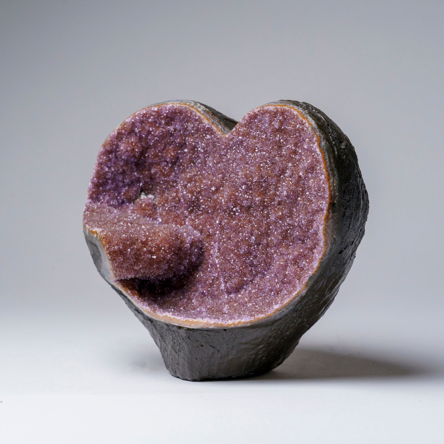 Red Druzy Crystal Amethyst Agate Heart from Brazil (6 lbs)