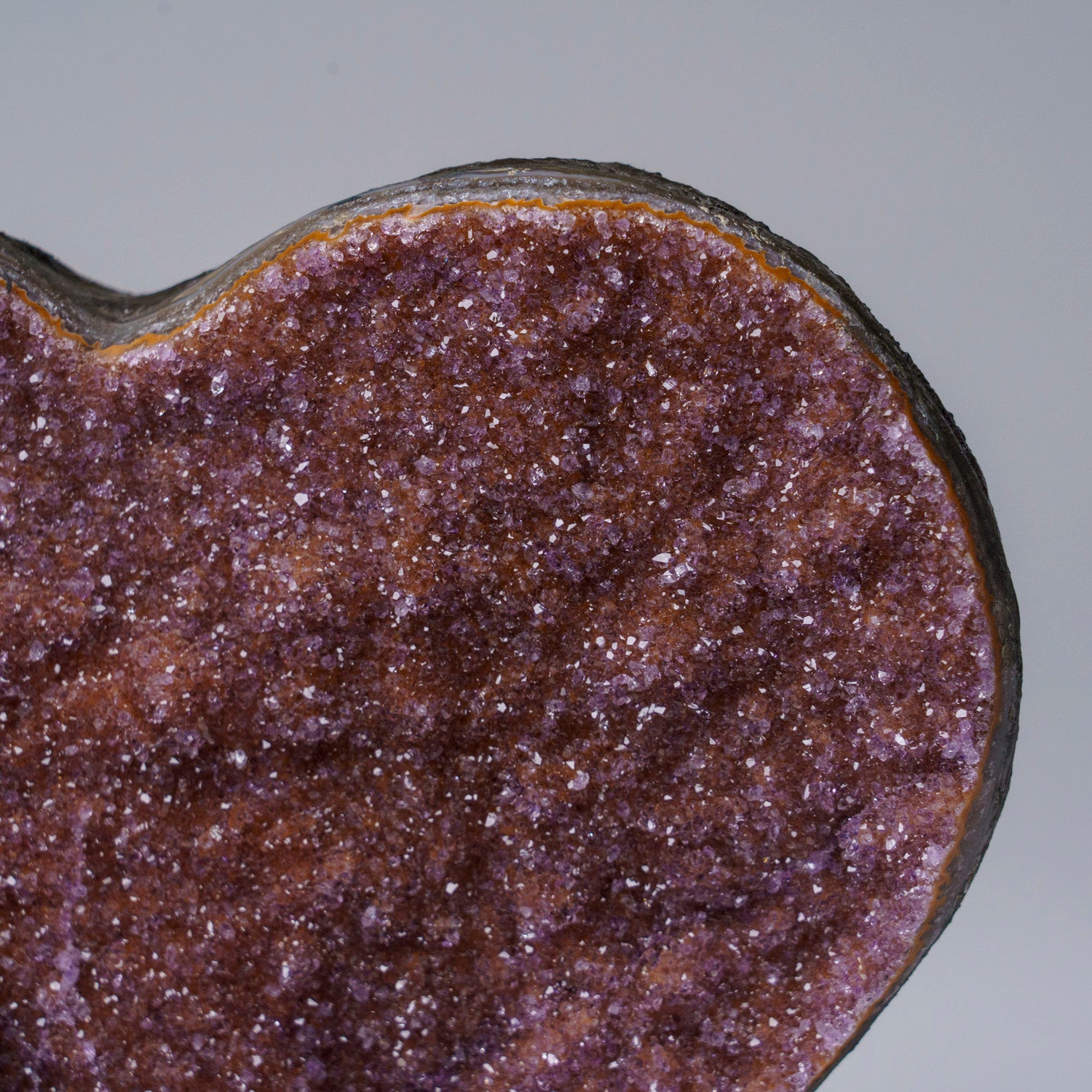 Red Druzy Crystal Amethyst Agate Heart from Brazil (6 lbs)