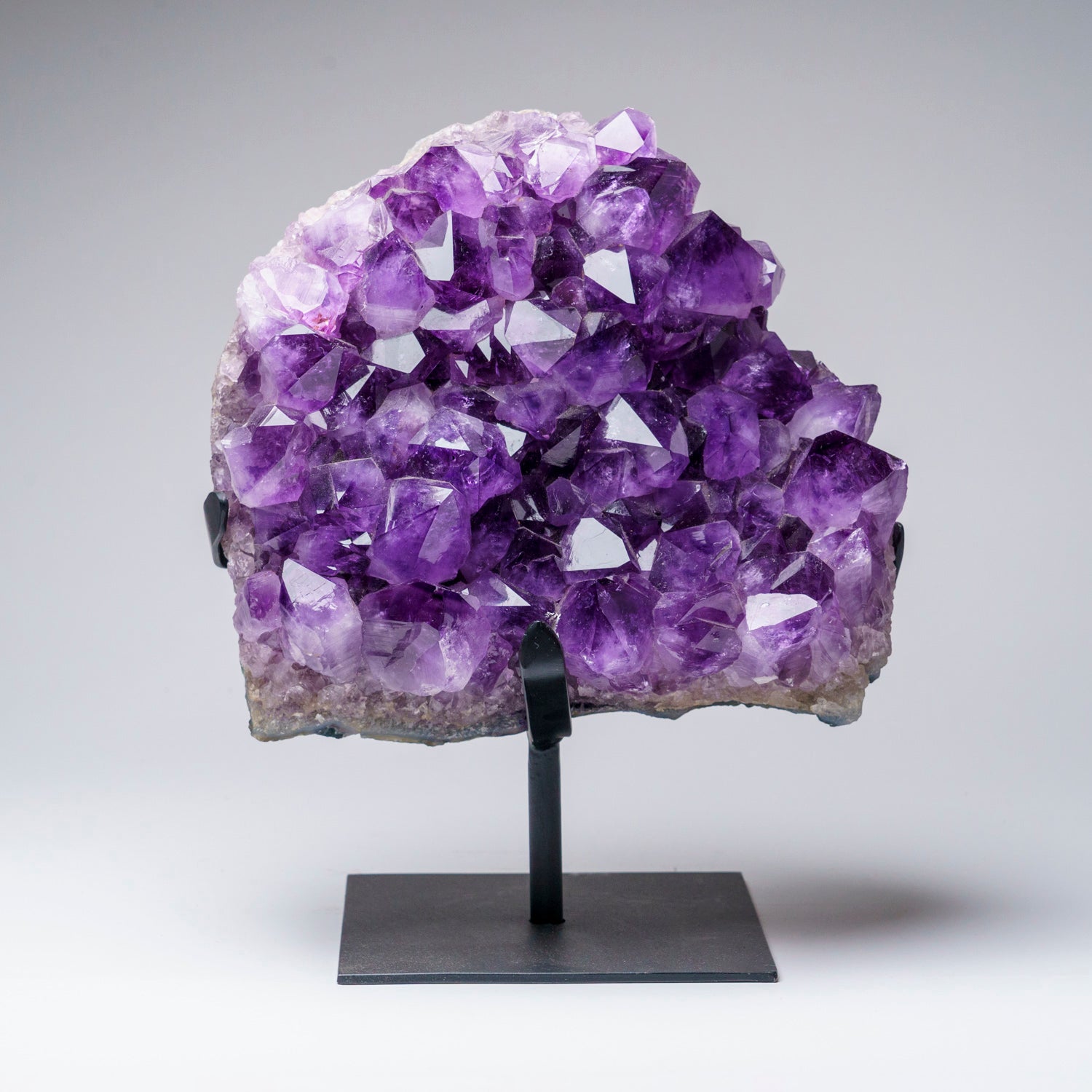 Genuine Amethyst Crystal Cluster on Stand from Brazil (16.5 lbs)