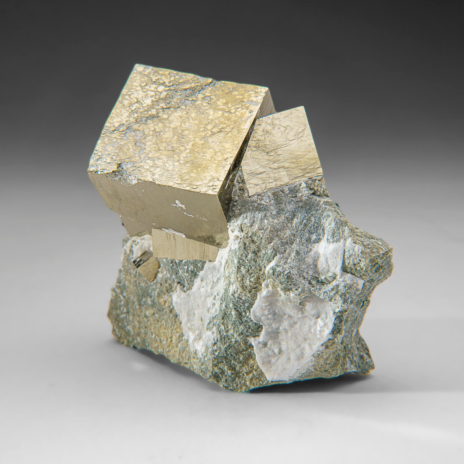 Pyrite Cube on Basalt from Navajún, La Rioja Province, Spain (1.2 lbs)