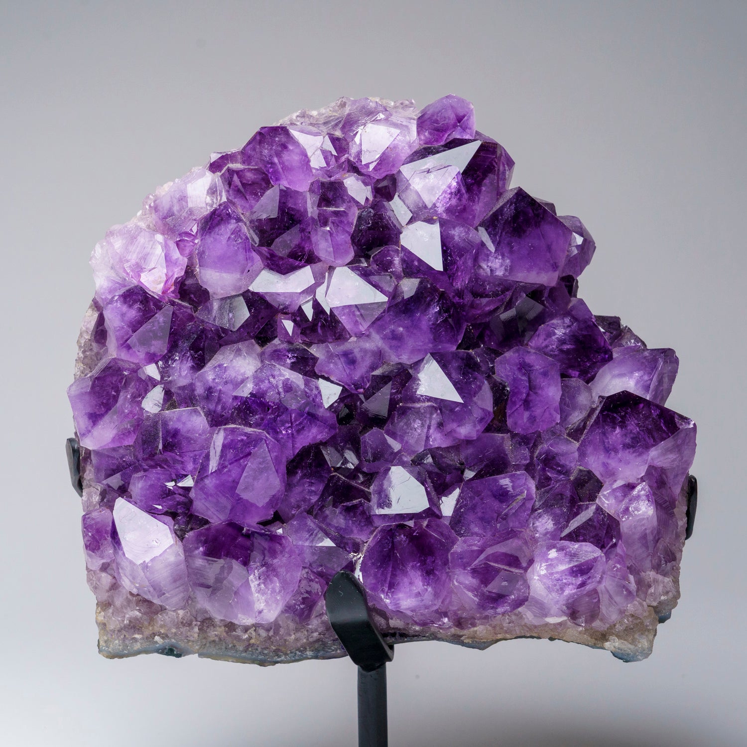 Genuine Amethyst Crystal Cluster on Stand from Brazil (16.5 lbs)