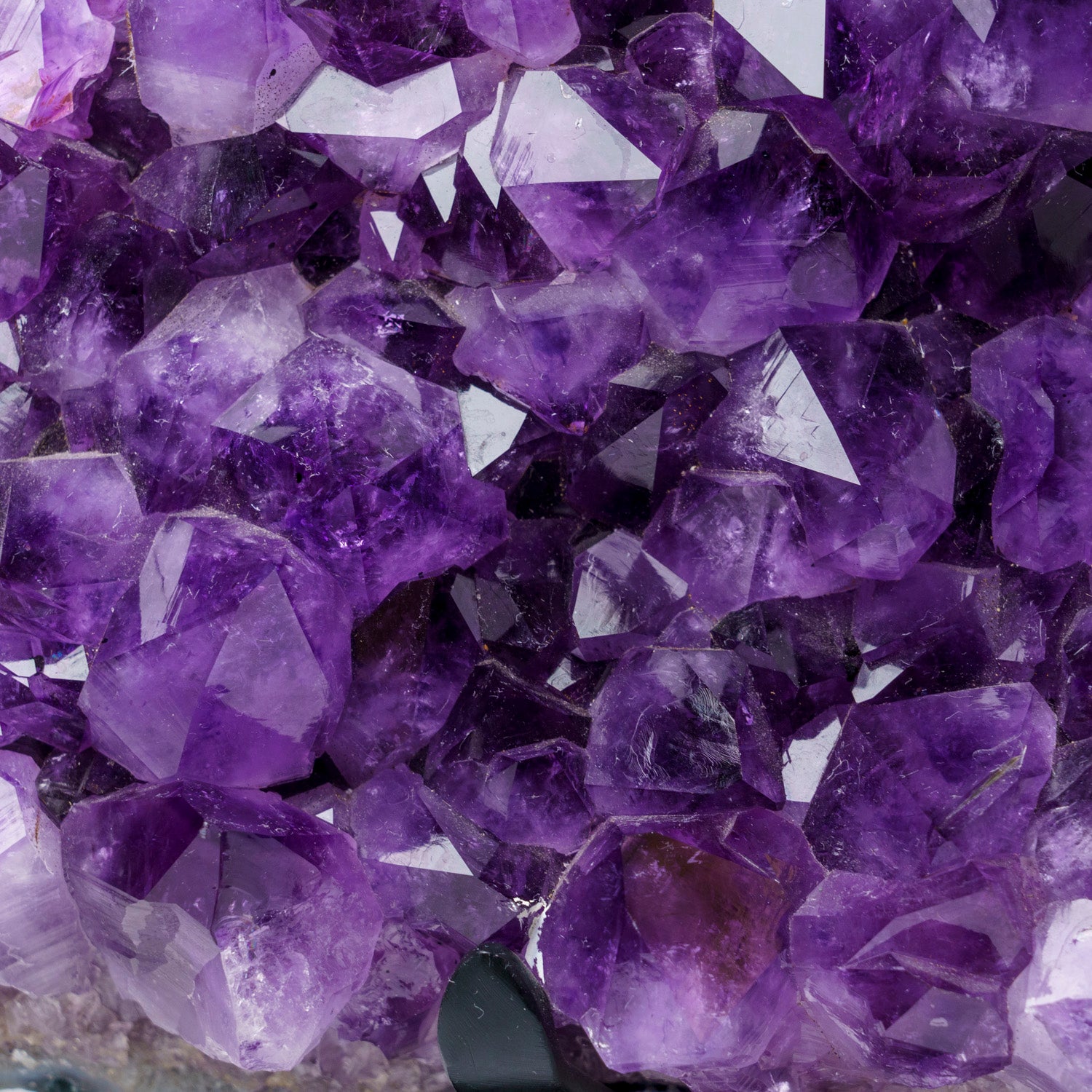 Genuine Amethyst Crystal Cluster on Stand from Brazil (16.5 lbs)