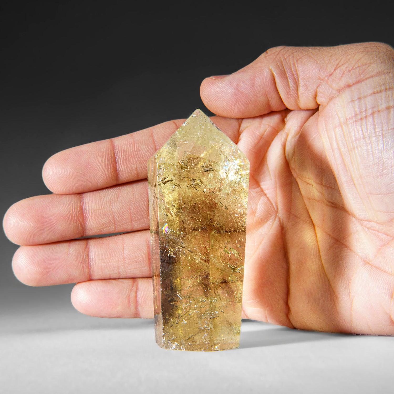 Genuine Citrine Crystal Point from Brazil (131 grams)