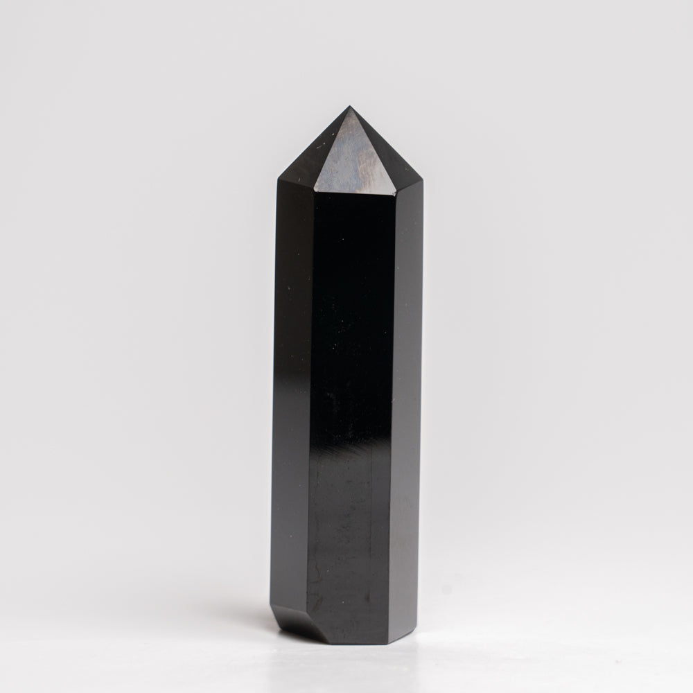 Genuine Polished Black Obsidian (Medium) Point