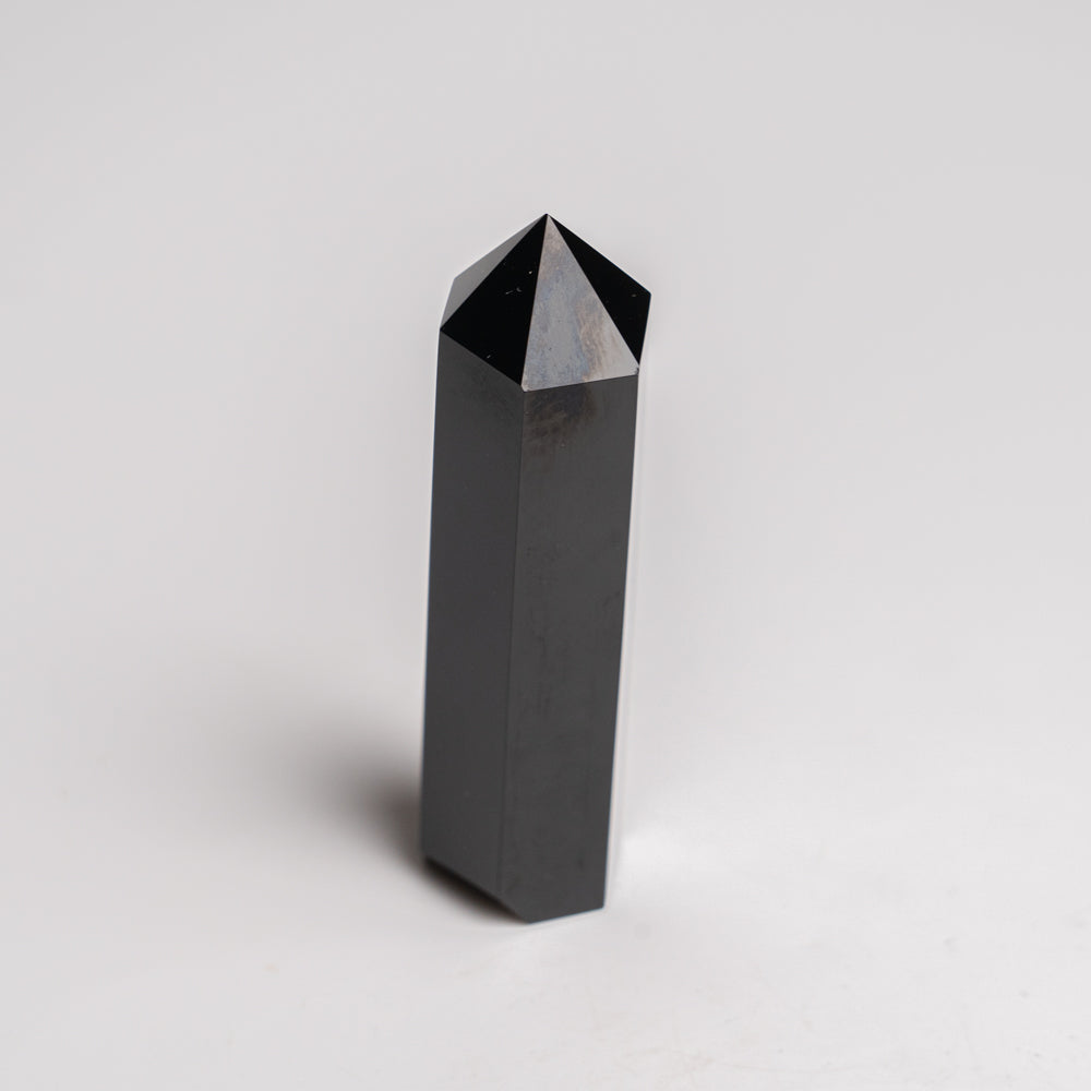 Genuine Polished Black Obsidian (Medium) Point