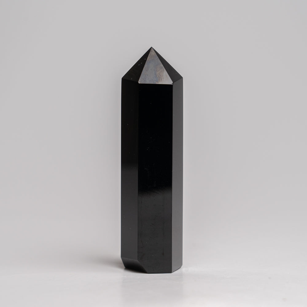 Genuine Polished Black Obsidian (Medium) Point