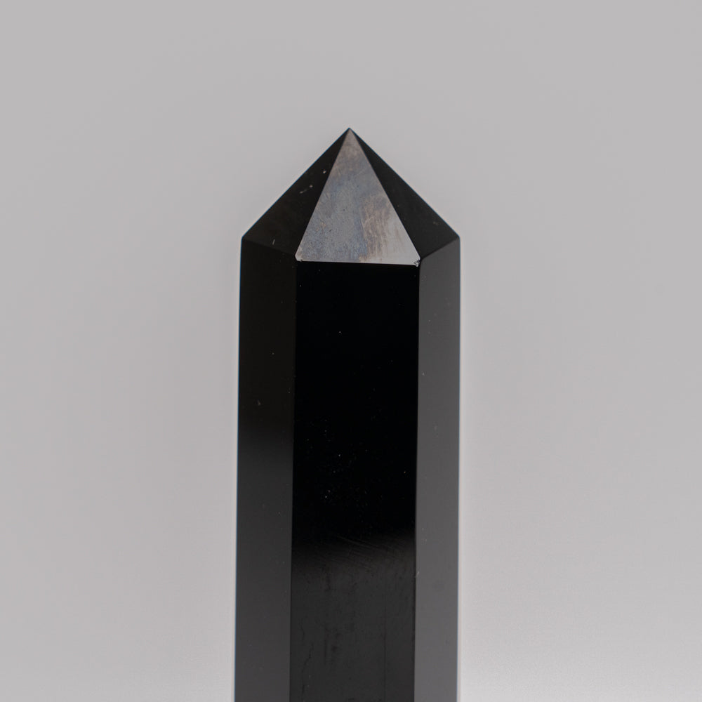 Genuine Polished Black Obsidian (Medium) Point