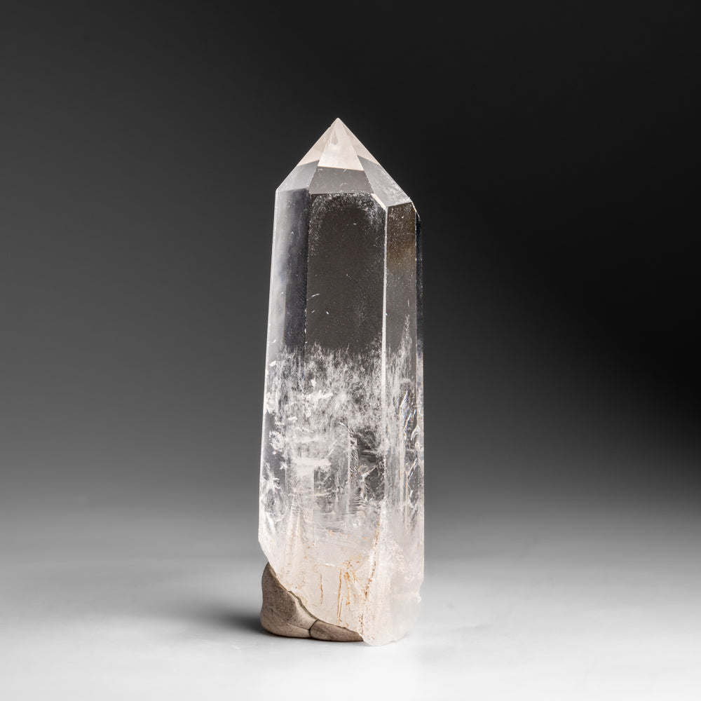 Genuine Polished Clear Quartz Crystal Point from Brazil (115.3 grams)