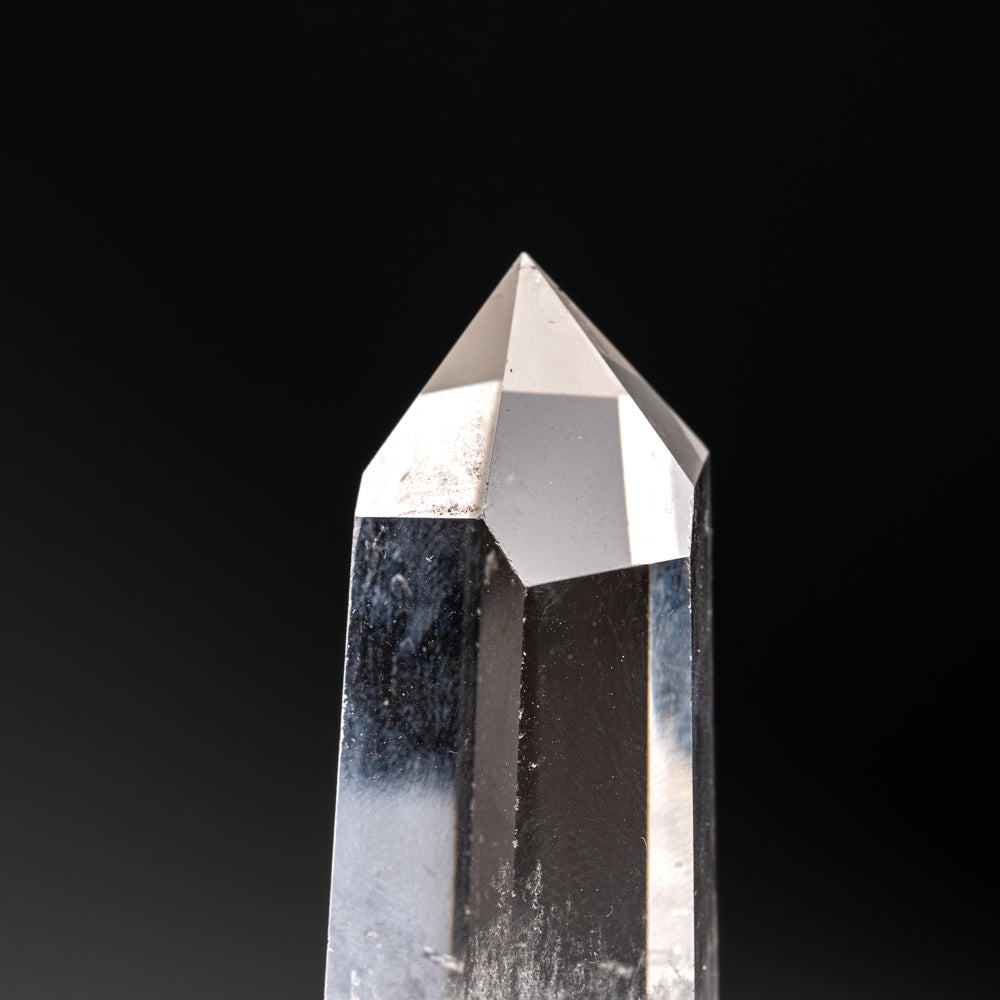 Genuine Polished Clear Quartz Crystal Point from Brazil (115.3 grams)