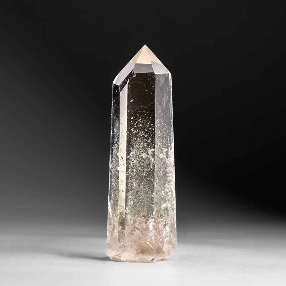 Genuine Polished Clear Quartz Crystal Point from Brazil (126 grams)