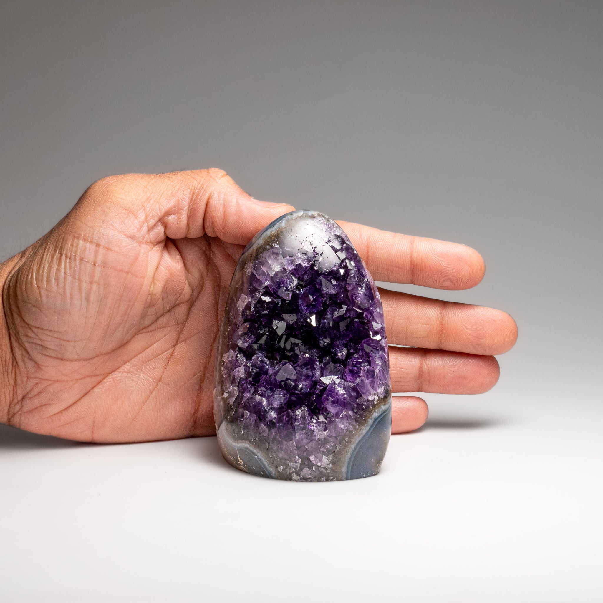 Genuine Amethyst Crystal Cluster from Brazil (455.5 grams)