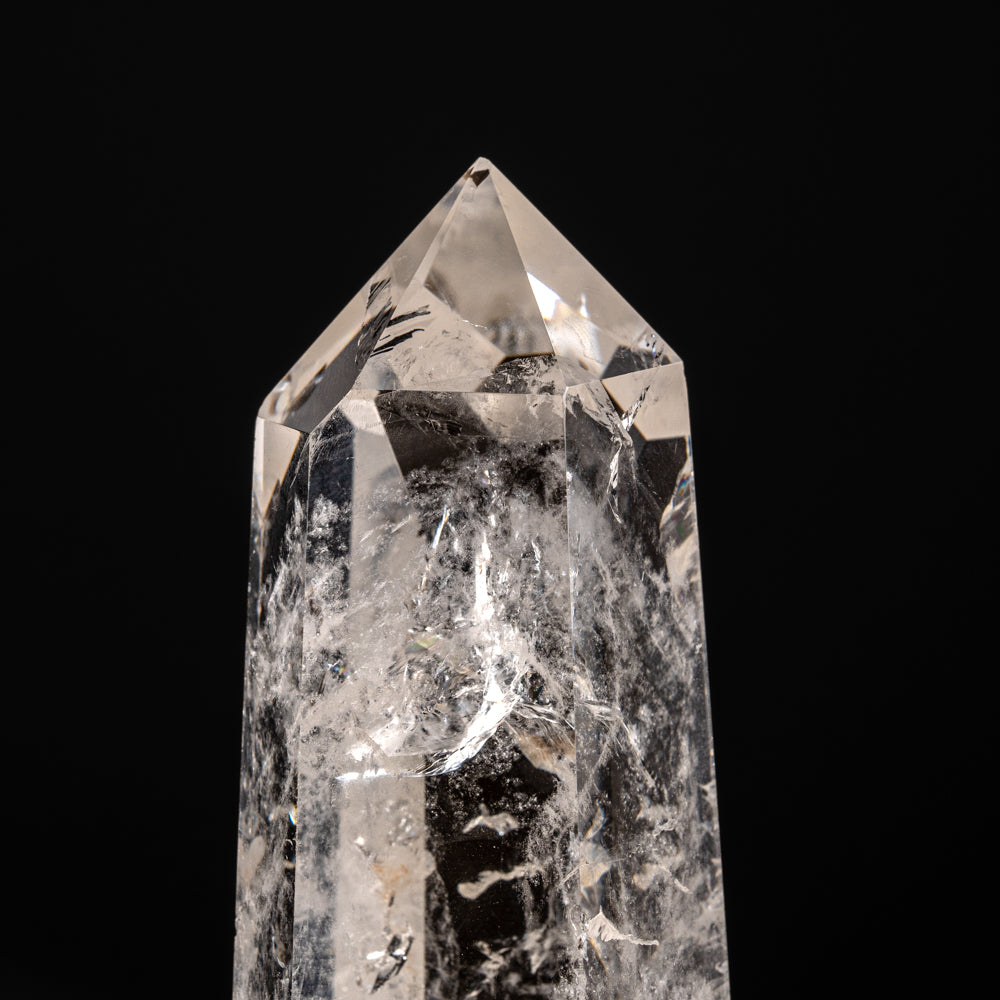 Genuine Polished Clear Quartz Crystal Point from Brazil (252 grams)