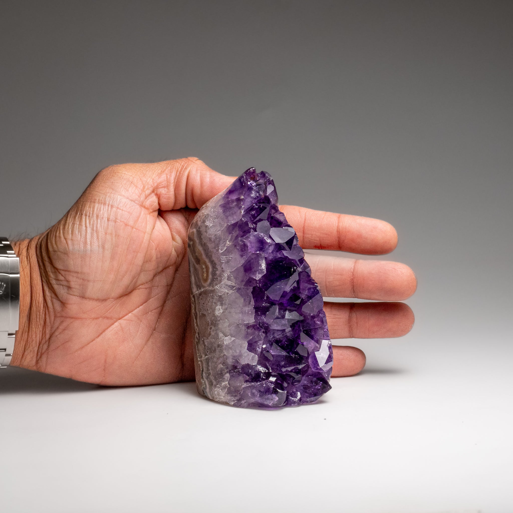 Genuine Amethyst Crystal Cluster from Brazil (449.6 grams)