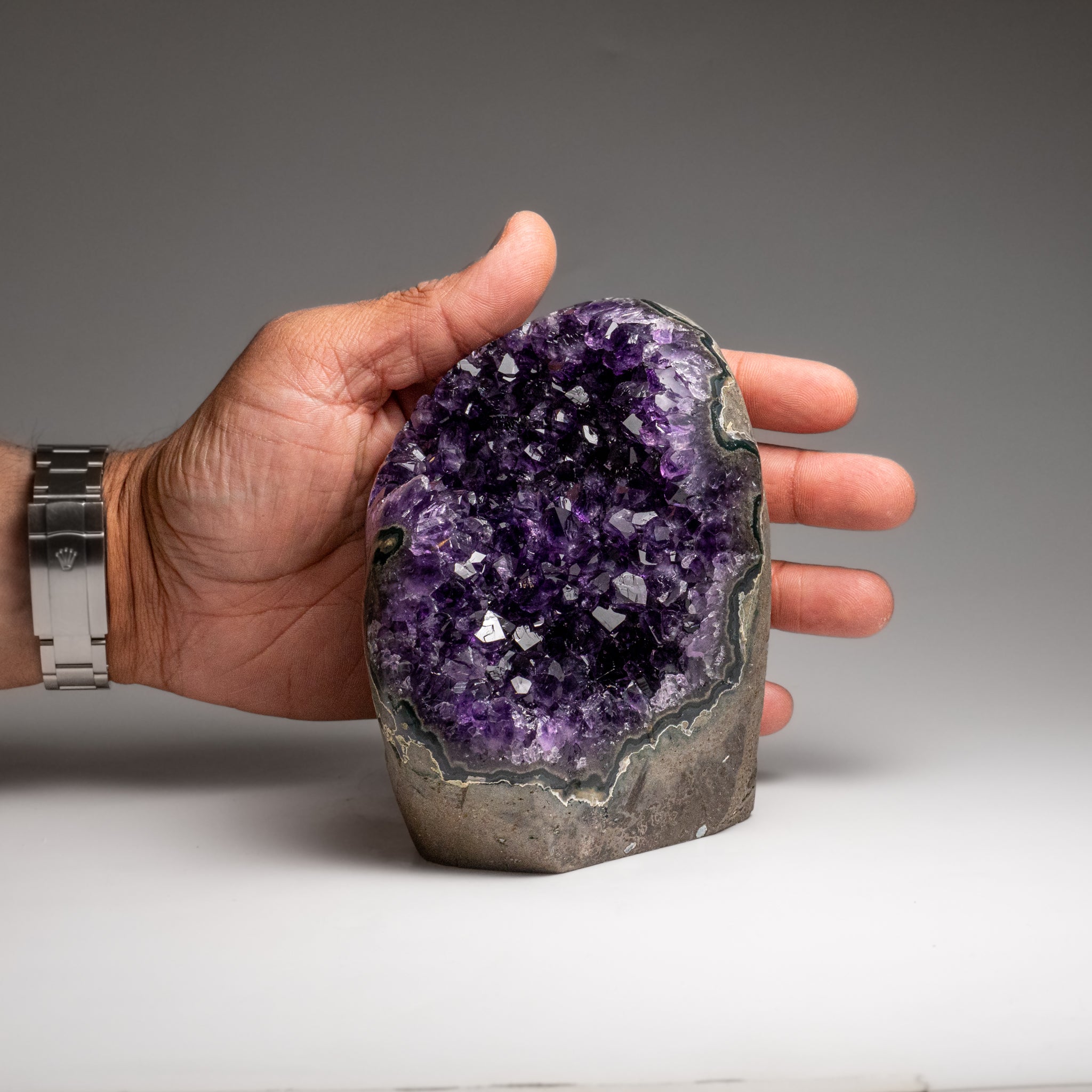 Genuine Amethyst Crystal Cluster from Brazil (3.1 lbs)