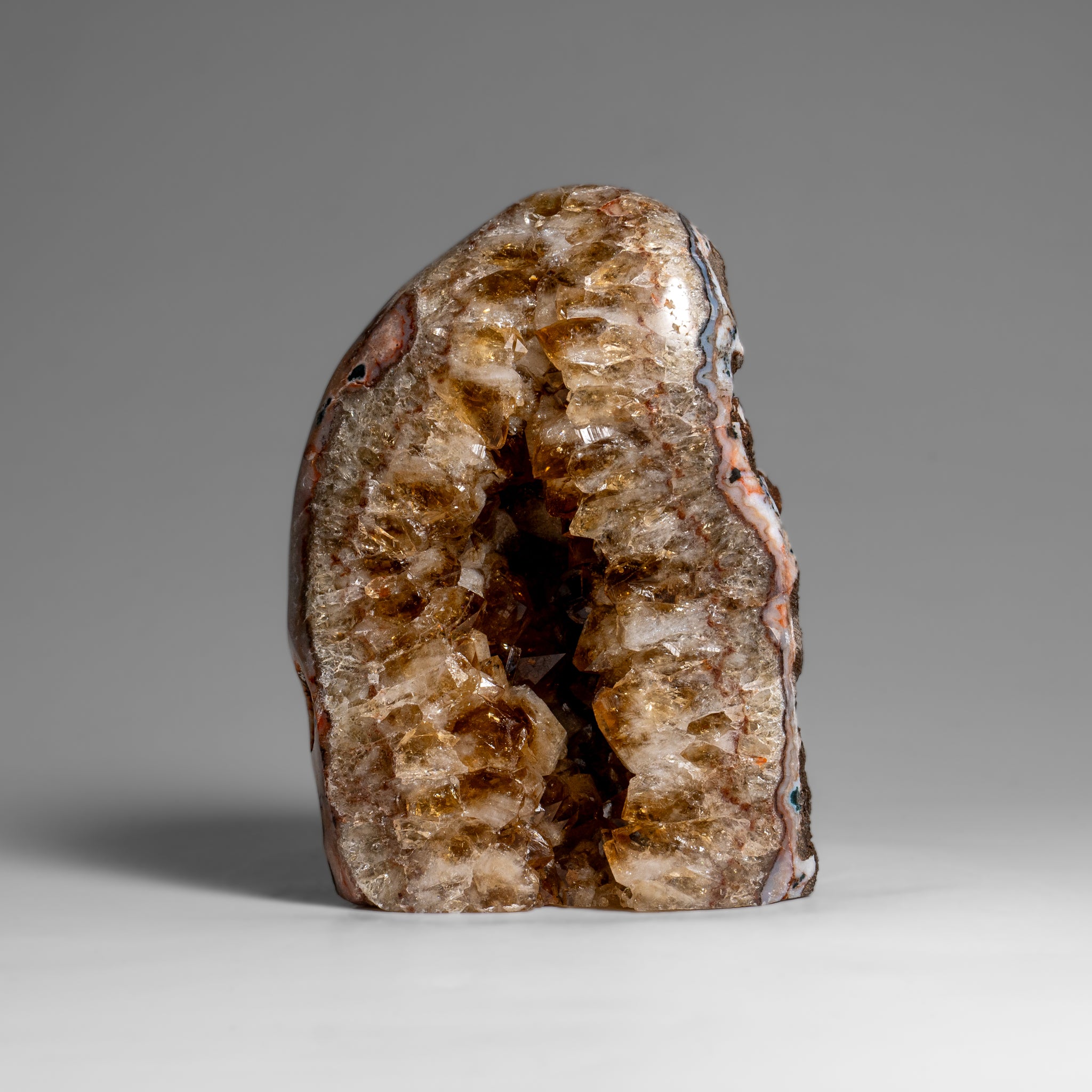 Genuine Citrine Quartz Crystal Cluster From Brazil (1.5 lbs)