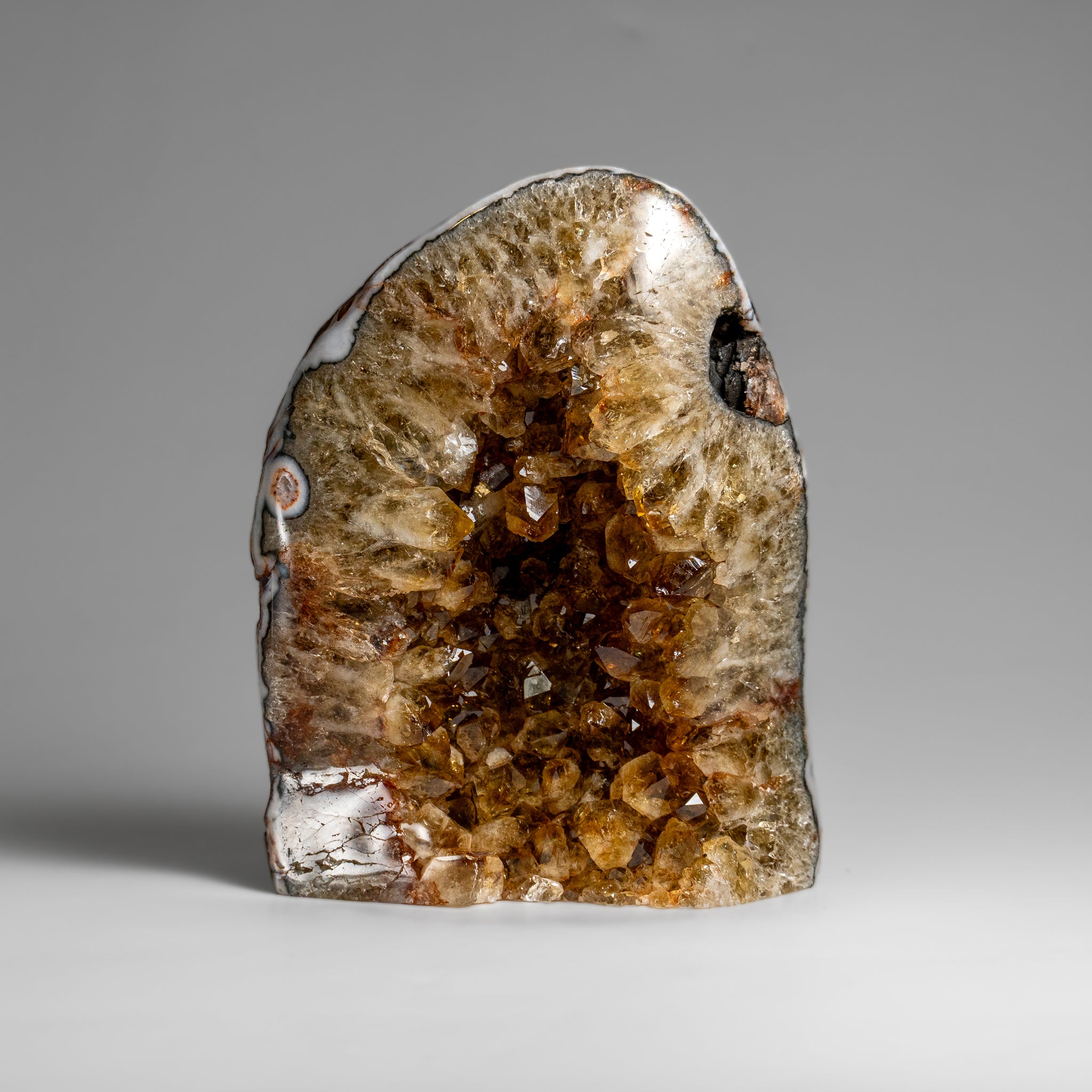 Genuine Citrine Quartz Crystal Cluster From Brazil (2 lbs)