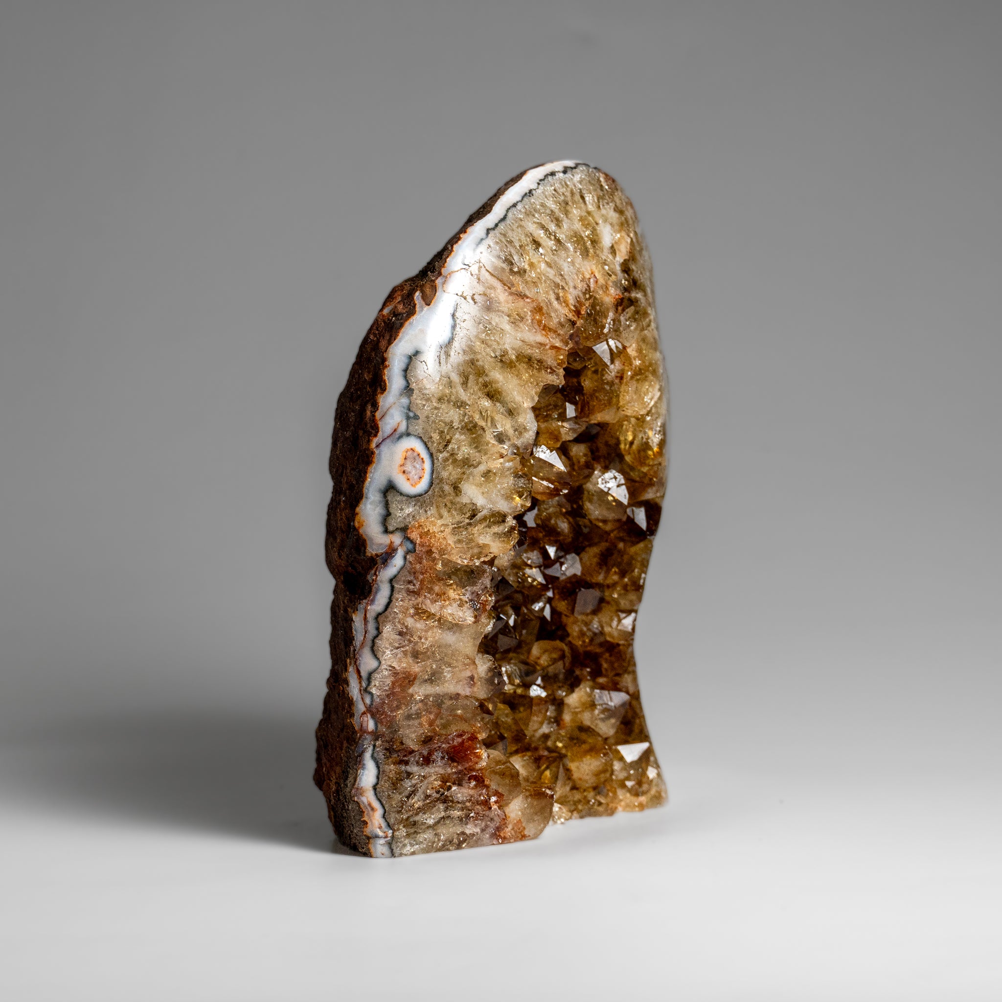 Genuine Citrine Quartz Crystal Cluster From Brazil (2 lbs)