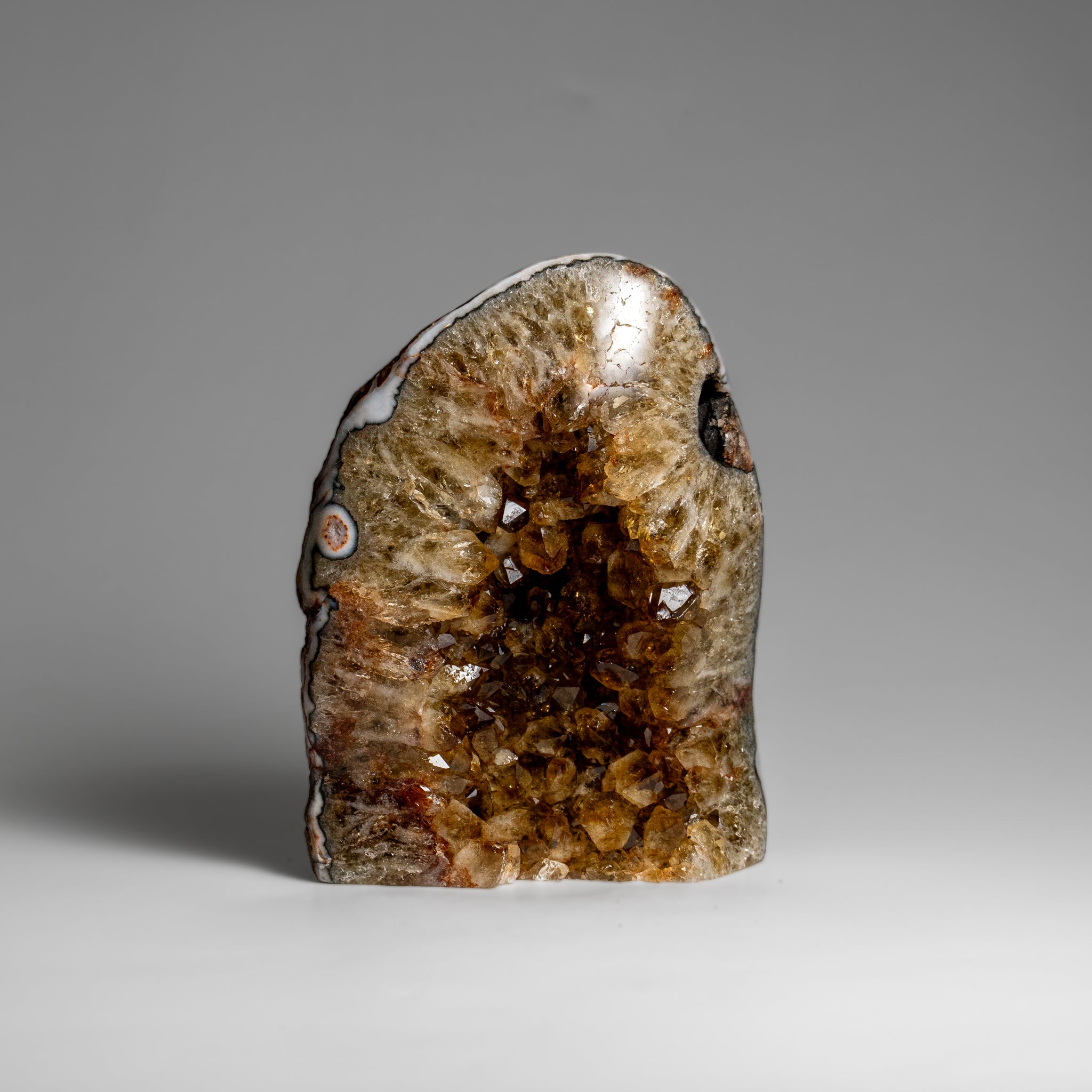 Genuine Citrine Quartz Crystal Cluster From Brazil (2 lbs)